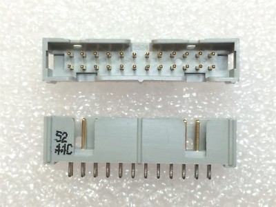 2524-6002UG 3M Conn Shrouded Header 24 POS ST Top Entry Thru-Hole 6 PIECES