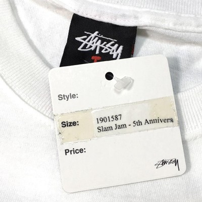 STUSSY Slamjam 5th Anniversary Tall 80s T-shirt | eBay