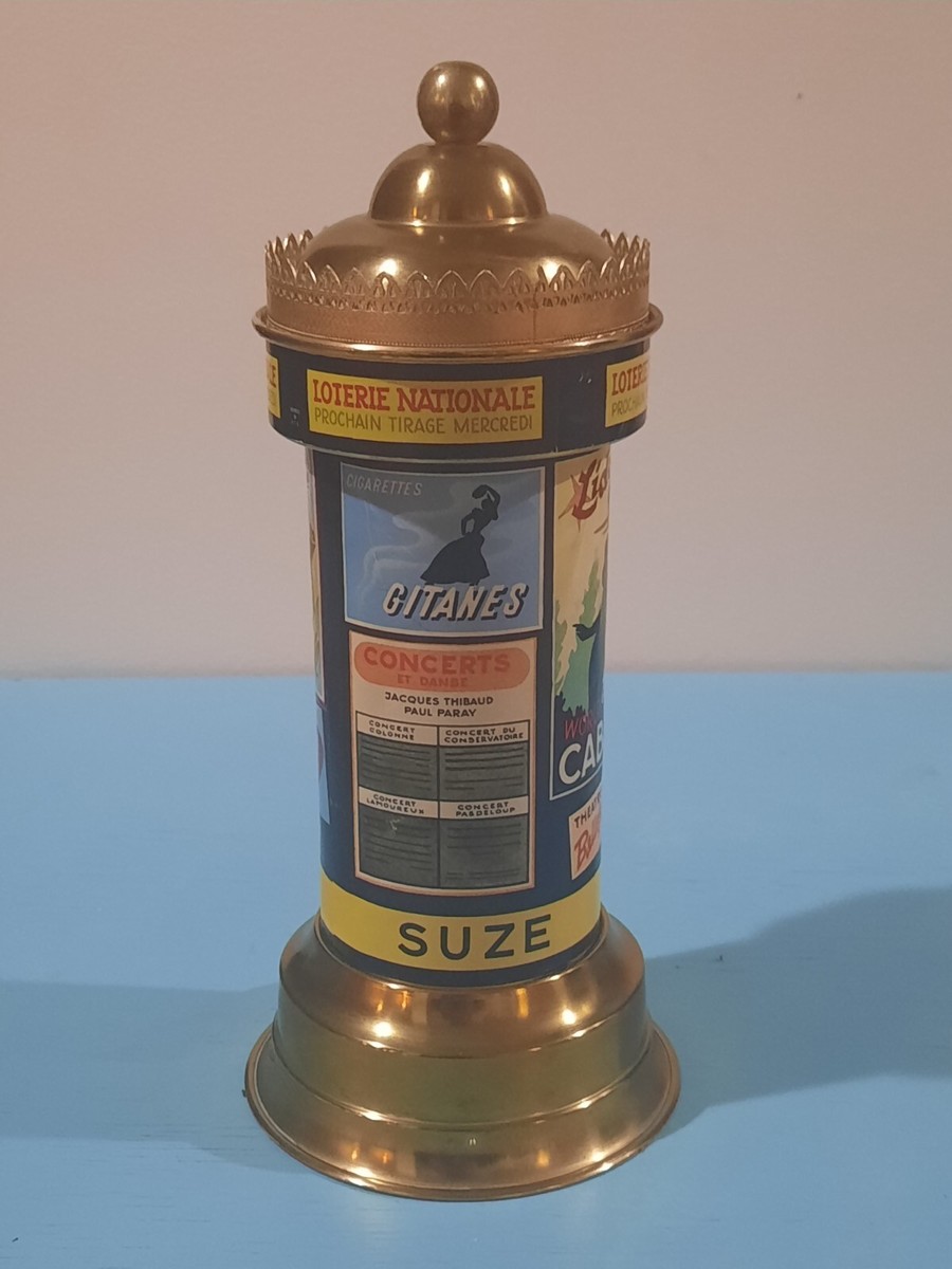 Rare 1930s Art Deco French Kiosk Cigarette Dispenser Music Box