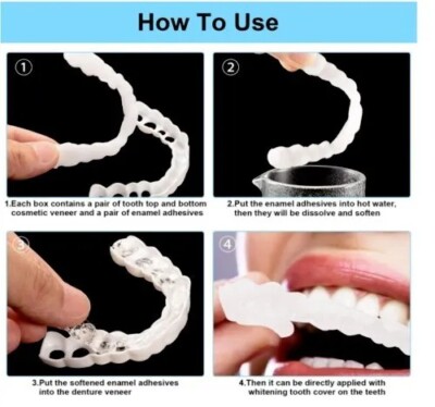 Dentier Cosmétique En Silicone - Facettes Pour Blanchiment Dentaire - Neuf