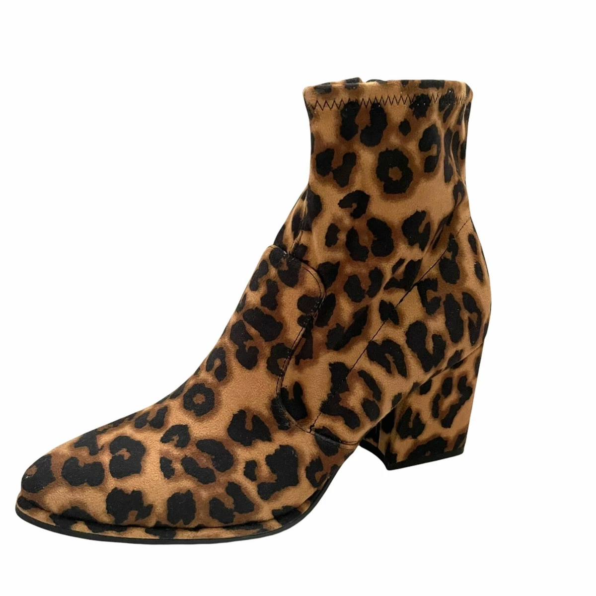 Marc fisher leopard booties cheap