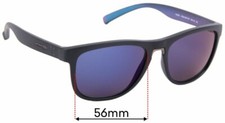 SFx Replacement Sunglass Lenses fits Arnette Woke AN4252 - 56mm Wide
