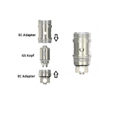 Eleaf EC Sleeve Verdampfer Adapter Coil für GS Atomizer Heads 5 Stück