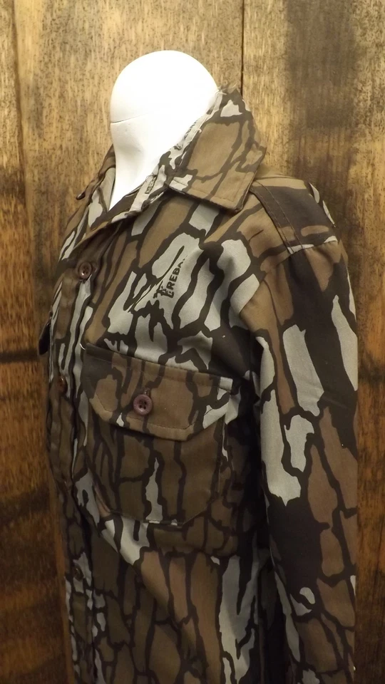 Vtg NOS Redhead Trebark Camouflage Hunting Shirt Youth/Kids sz Sm USA made Camo - Image 2 of 4