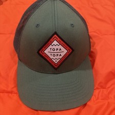 Topa Topa Brewing Co Sombrero de Camionero Gorra de Malla Verde Snapback Parche de Cerveza de California