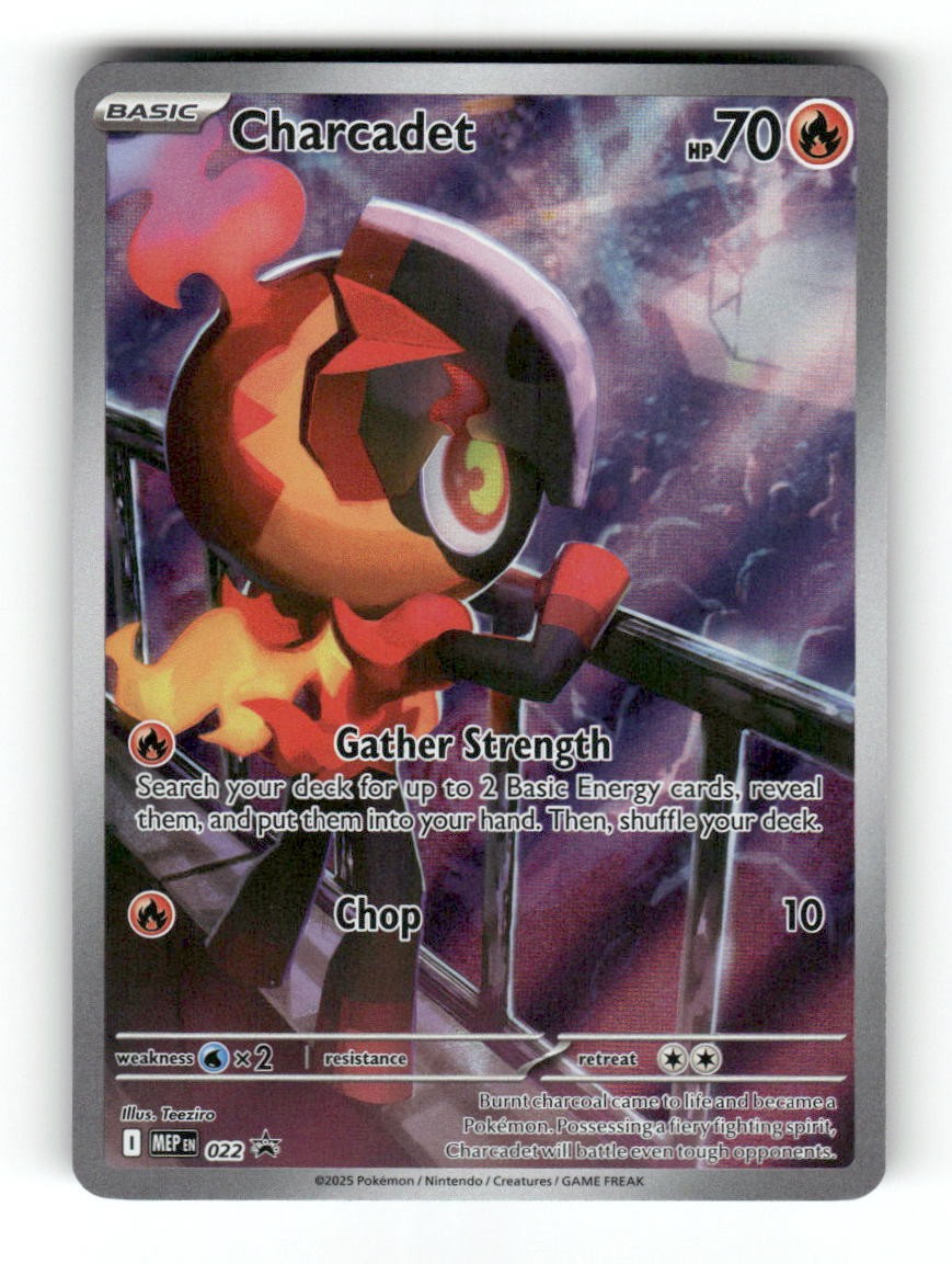 Charcadet 022 Holo Promo ME: Mega Evolution Promo Pokemon Near Mint