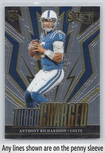 2023 Panini Select #TUR-ARI Anthony Richardson Turbocharged