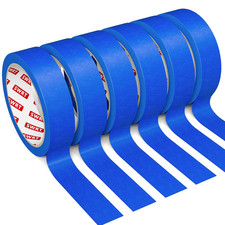 Blue Painters Tape 1 Inch Wide, 6 Rolls, 22 Yards Each, Clean Removal  Crisp Pa