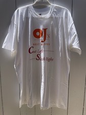 vintage Deadstock t shirt 90s O.J. simpson Sz Xl Single Stitch Made In USA