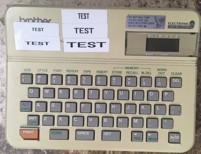 1990 Brother P-touch III 3 (PT - 10 ) Label Maker Tested Working Used