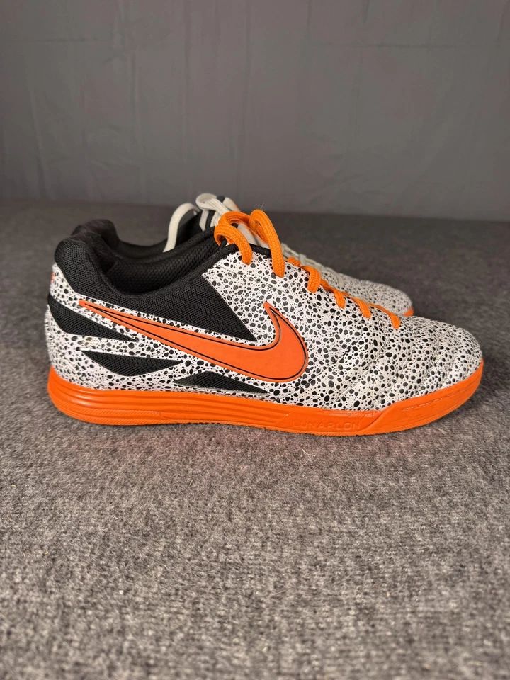 Nike Lunar Gato Zapatos Para Hombres Talla 8 Naranja Safari Fútbol Interior Ronaldo Foto 4 de 4