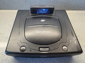 SEGA SATURN ELITE SAROO CONSOLE CLEAN W/ NEW CONTROLLER POWER & AV CABLES