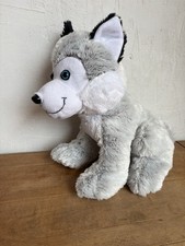 Husky Plush with Blues 15 Inch Stuffed Animal Toy 2011 Vintage