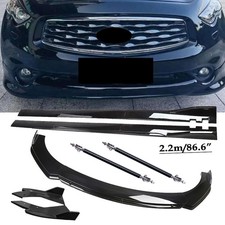 Front Bumper Lip Splitter Spoiler Strut Rod Body For Infiniti Fx35 Fx37 Fx45 Fx