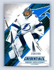 2024-25 Upper Deck Credentials Blue #38 /299 Andrei Vasilevskiy