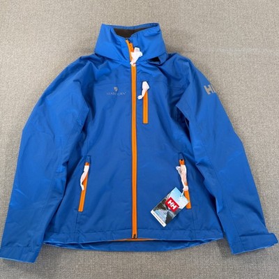 NEW Helly Hansen Seabourn Alaska Jacket Womens Small Full Zip Blue Hooded Rain
