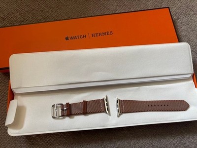 Apple Watch Hermès Mesh Band Orange Luxury Accessory Compatible Models