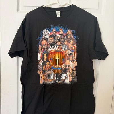 AEW NJPW 2024 Forbidden Door PPV EVENT TEE LARGE MJF OSPREAY I WAS THERE SHIRT