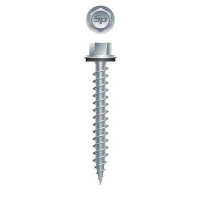 Unsl Ind Hi-Hex Wash Hd w/Shldr & 304SS Bond Wash, Type S, 9-15 x 1-1/2, 2,500EA