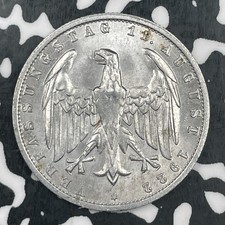 1922-A Germany 3 Mark Lot#F8854 High Grade! Beautiful!