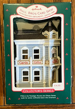 1988 HALLMARK CHRISTMAS ORNAMENT - HALL BROS. CARD SHOP BUILDING