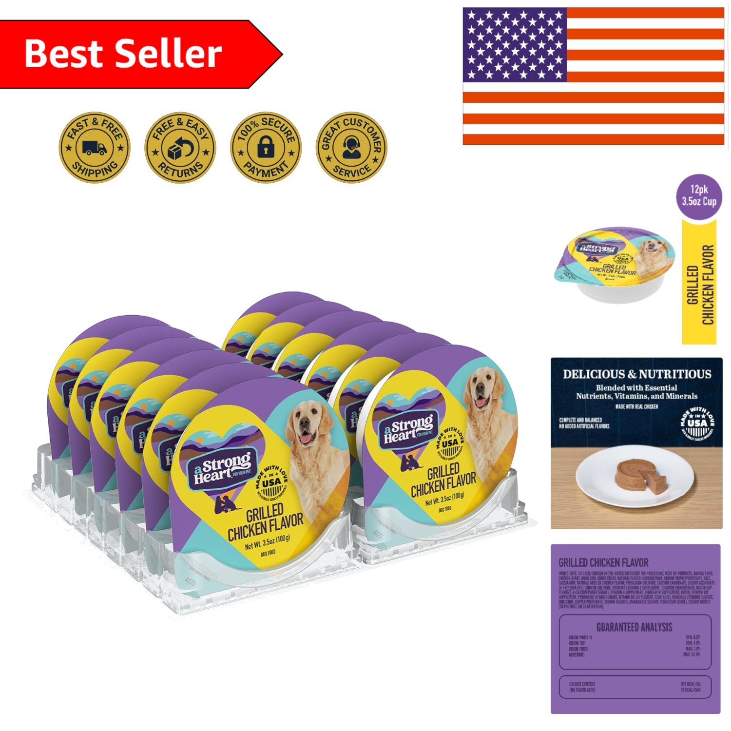 Cups, 12 X 3.5 Oz - Nutritious & Easy To Digest