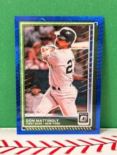2025 Donruss #98 Don Mattingly Optic Blue Velocity HOF