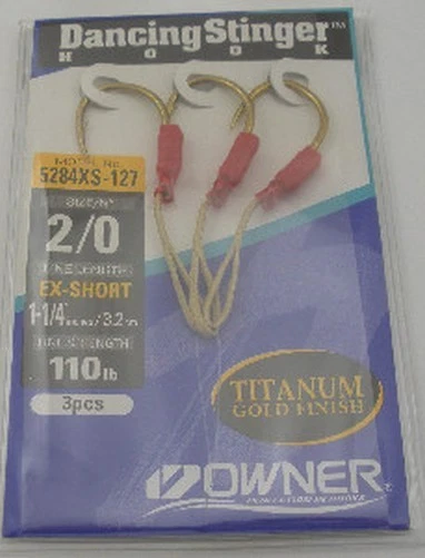 Besitzer 5284XS-129 # 2/0 Tanzender Stinger Jig Haken Zubehör 3 Stück - Bild 2 von 3