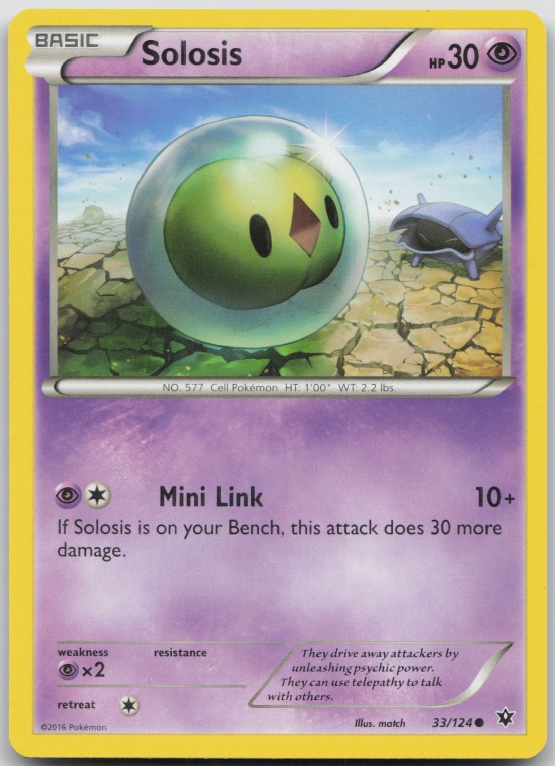 Solosis 33/124 Common XY - Fates Collide LP Normal