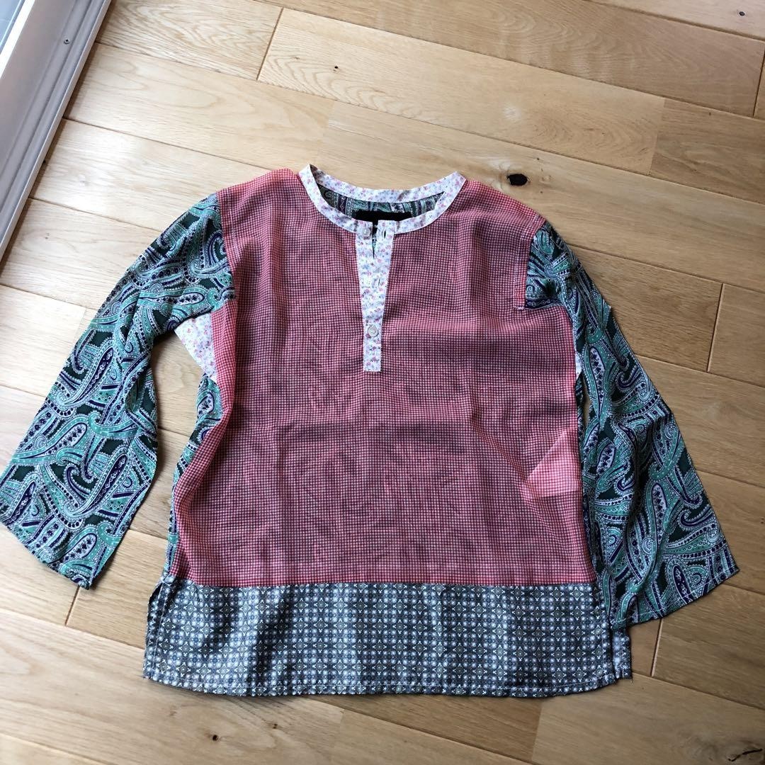 Cute Checkered Patchwork Blouse for Women - Stylish Fashion Top