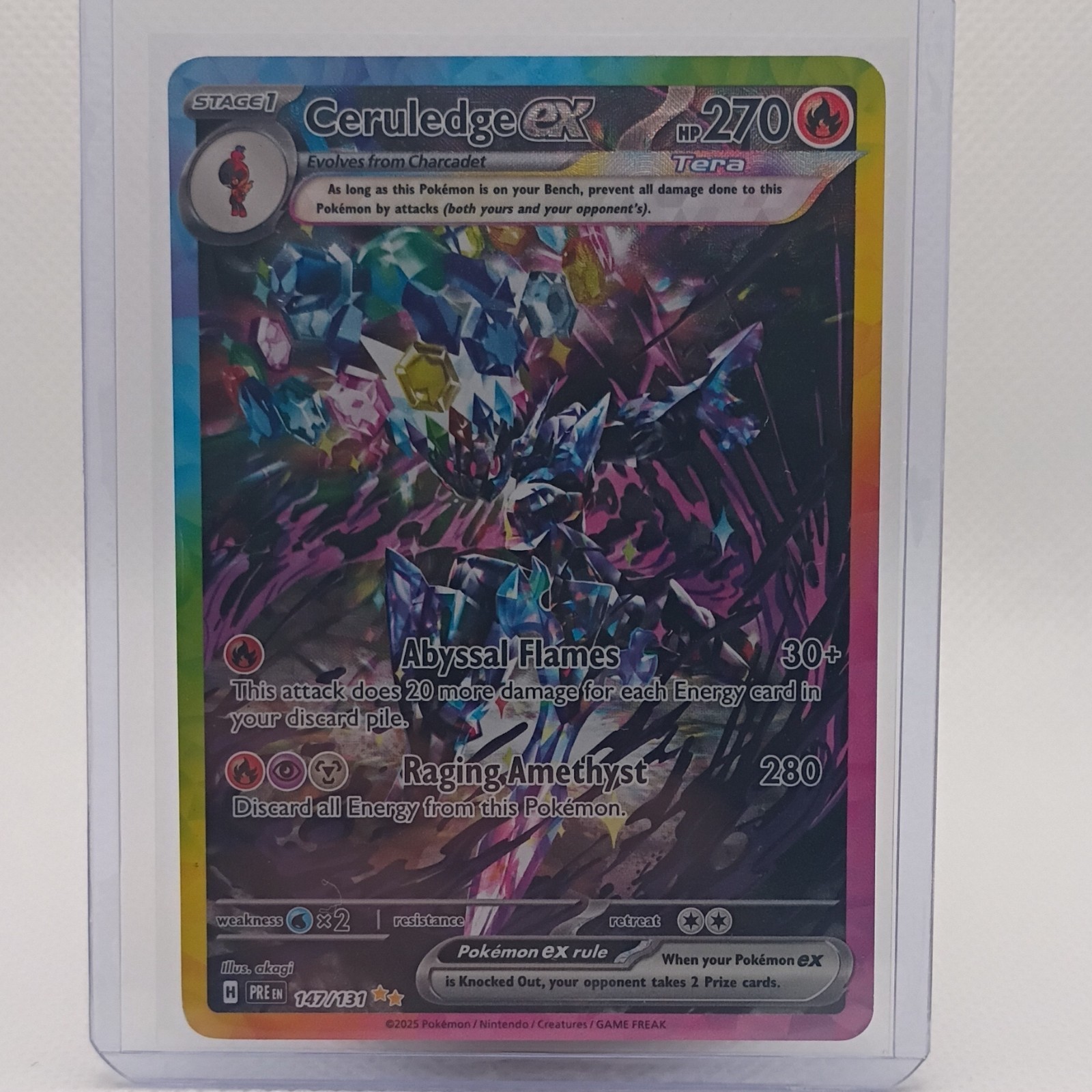 Pokemon TCG Ceruledge ex 147/131 SV Prismatic Evolutions SIR Holo