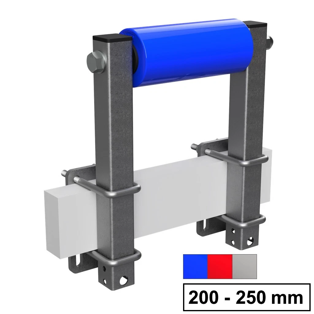 Rouleau de quille en polyuréthane avec supports galvanisé SUPROD, 67,30 Rouleau de quille en polyuréthane avec supports galvanisé SUPROD, 67,30