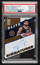 2022-23 Donruss Elite Signatures Blue 20/25 Jamal Murray PSA 9 MINT Auto 14mf
