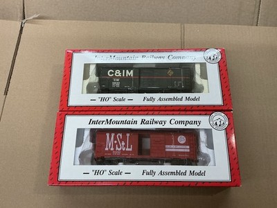 INTERMOUNTAIN HO SCALE GÜTERWAGEN WAGONS 2X 1937 AAR BOX CARS CHICAGO &ST LOUIS