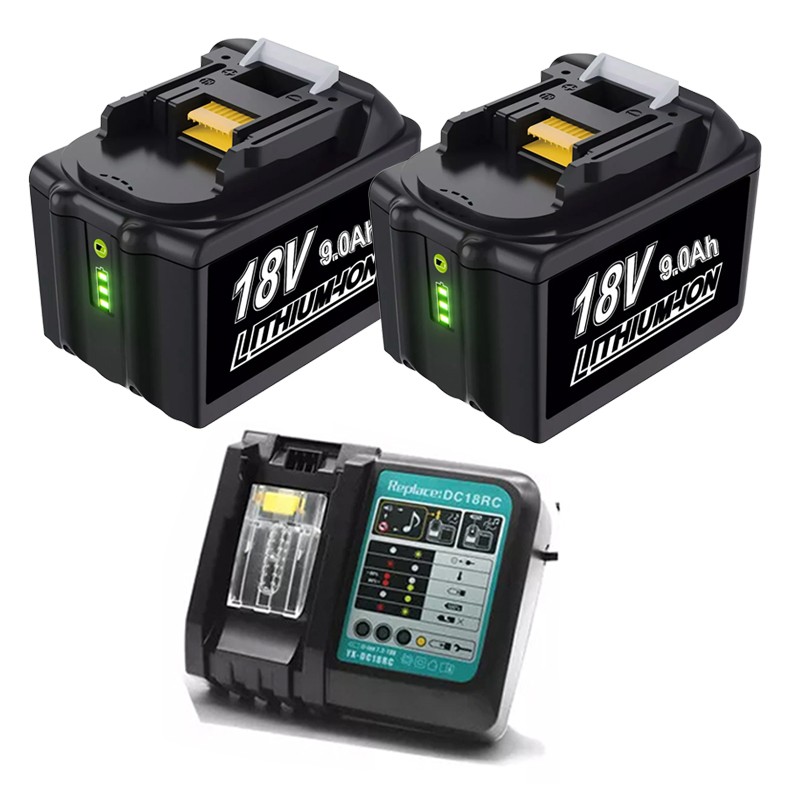 2 X Makita BL1830 Li-Ion 3.0ah Battery DC18SD 9.6-18v 30 Minute Fast - Foto 8