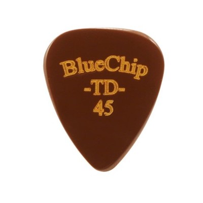 BlueChip Plektren TD45 1,14 mm Premium Gitarren-Plektren Made in USA Teardrop