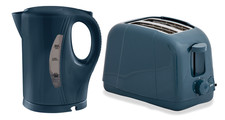 Quest Kettle 1L + Toaster 2 Slice Slate Low Wattage Caravan Motorhome Boat Van