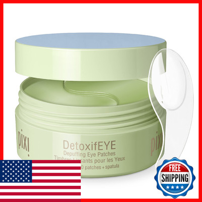 Pixi DetoxifEYE Depuffing Hydrogel Under-Eye Patches Cucumber Hyaluronic Acid