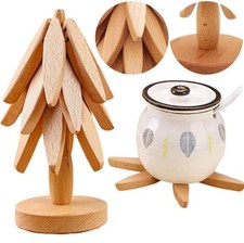 Hölzerne Untersetzer für