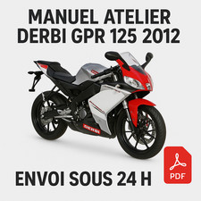 Manuel Atelier Derbi GPR 125 2012 Revue Technique Moto Français RMT CD PDF