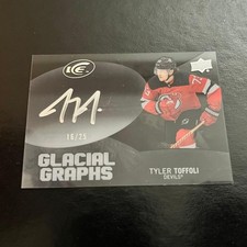 2023-24 Upper Deck Ice Glacial Graphs Black #GG-TO Tyler Toffoli /25 Devils