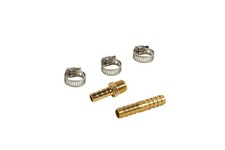 Metabo HPT Air Hose Repair Kit, Brass Splicers, Steel 0.375 inches, Gold