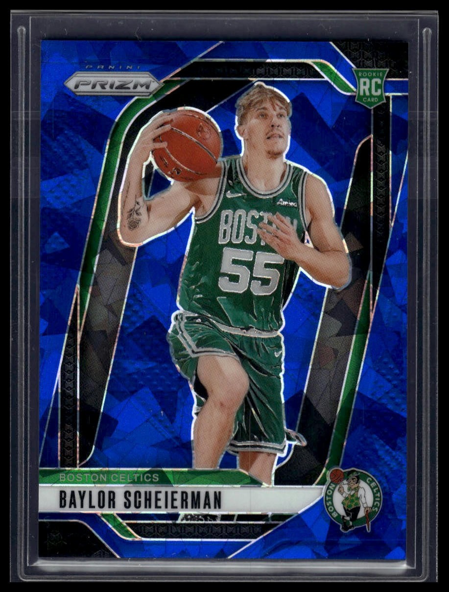 2024-25 Panini Prizm #236 Baylor Scheierman Prizms Blue Ice #/125