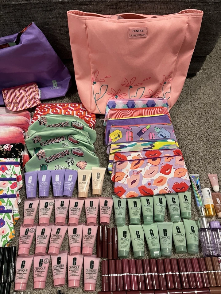 Mini paquete de viaje Clinique maquillaje cuidado de la piel muestras de lujo regalos: 202 piezas NUEVO Foto 3 de 4