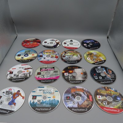 PlayStation 2 Game Lot 16 Discs GTA San Andreas Tony Hawk NBA Live Killzone Test