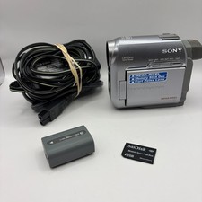 Sony Handycam DCR-HC40 MiniDV Camcorder 10x Zoom Battery Memory Pro Duo - TESTED