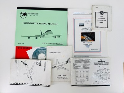 Airplane/Aircraft Manuals & Guides: A300 Airbus, ERJ-170/175, Log Books & More