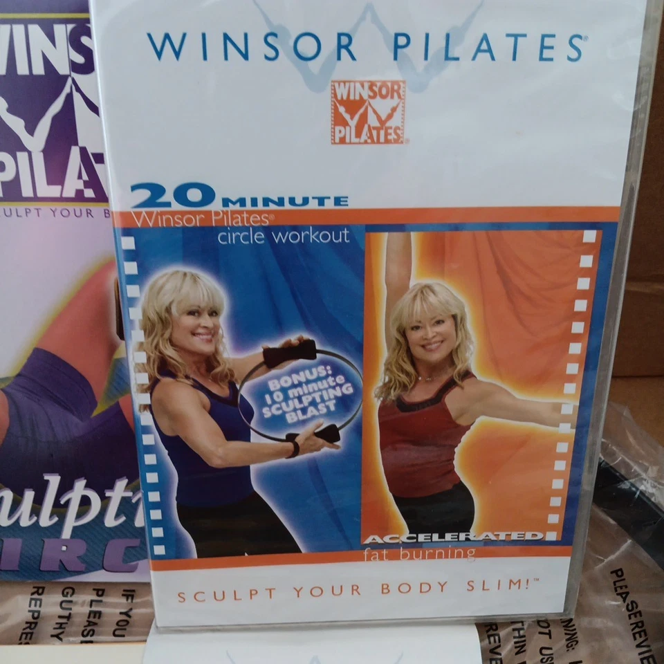 Система пилатеса Winsor с 2 DVD-дисками, планировщик, компрессионное кольцо для пилатеса, открытая коробка - Изображение 3 из 4