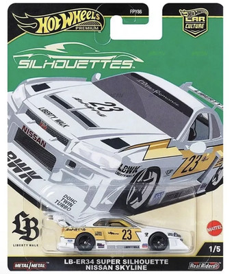 LB-ER34 Super Silhouette Nissan Skyline - Silhouettes Hot Wheels Premium 1:64