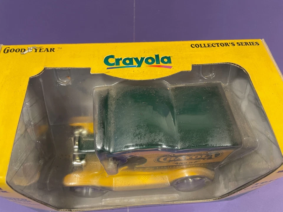 1998 Crayola Gearbox 1912 Ford Delivery Car Truck #3 Die Cast Coin Bank IN BOX - Image 2 of 4